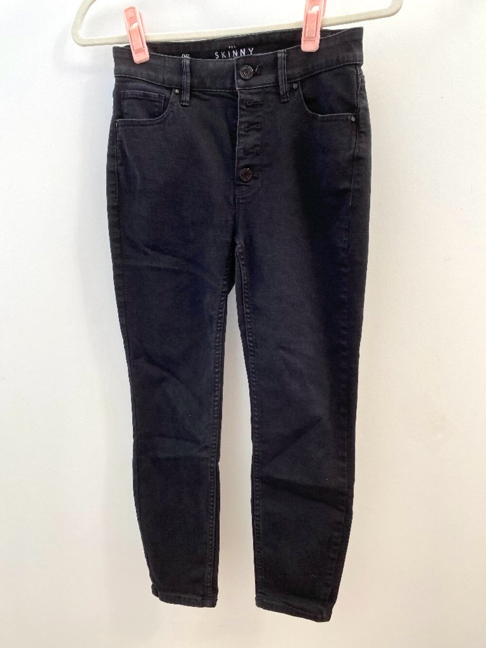 White House Black Market Black The Skinny Crop Button Fly Jeans 0 Short